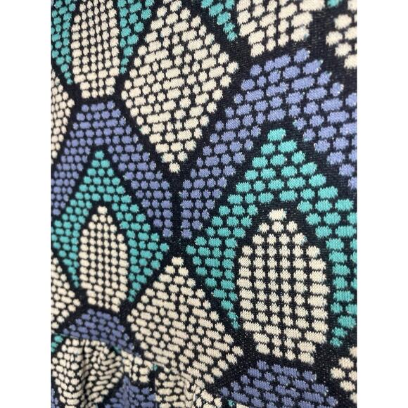 Anthropologie HD in Paris Dress M Geometric Pattern Retro Mod Parisian Style - Picture 9 of 10